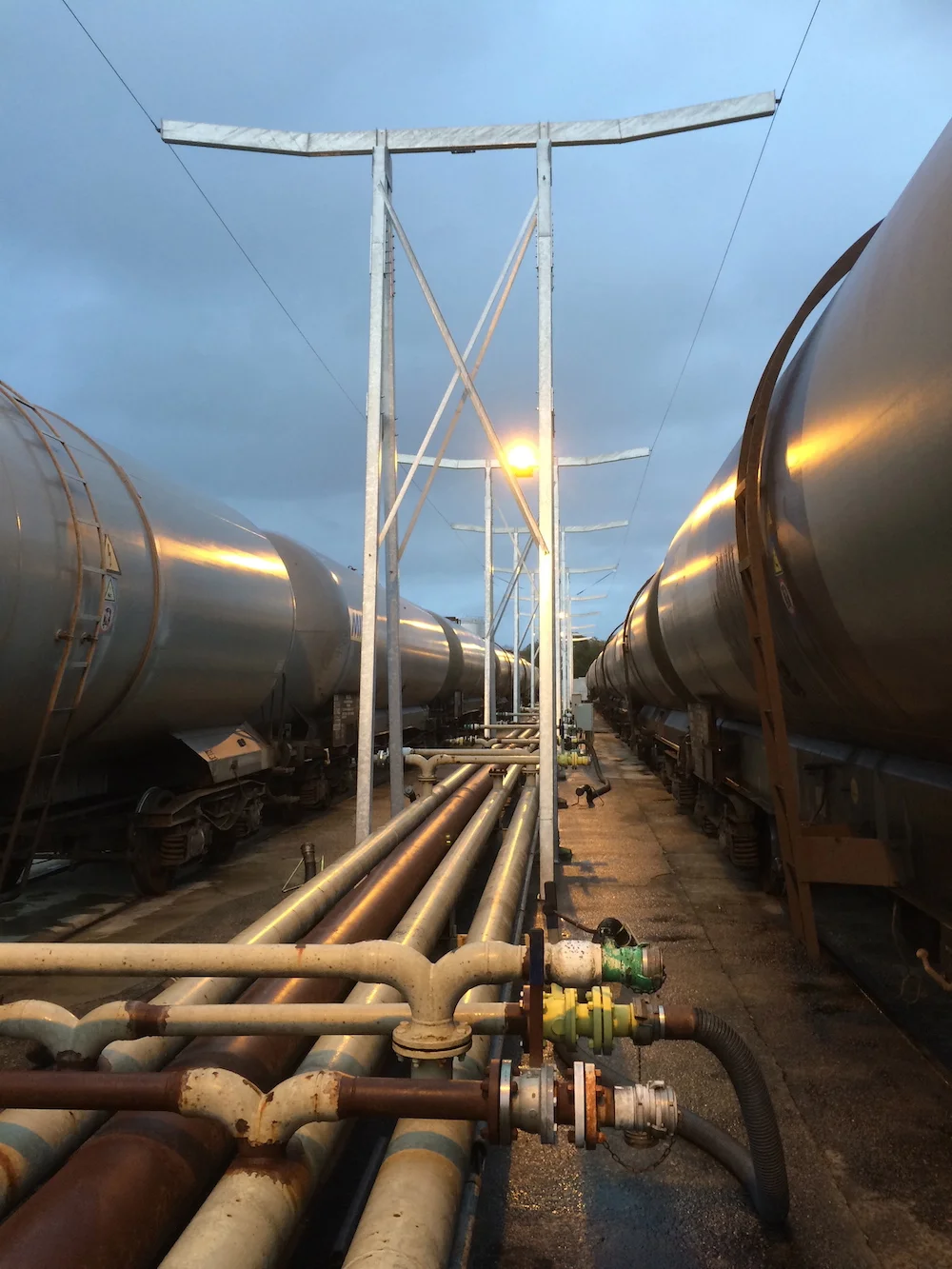 portique plot béton train