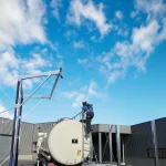 portique antichute autoportant camion citerne, dispositif de sécurité en hauteur